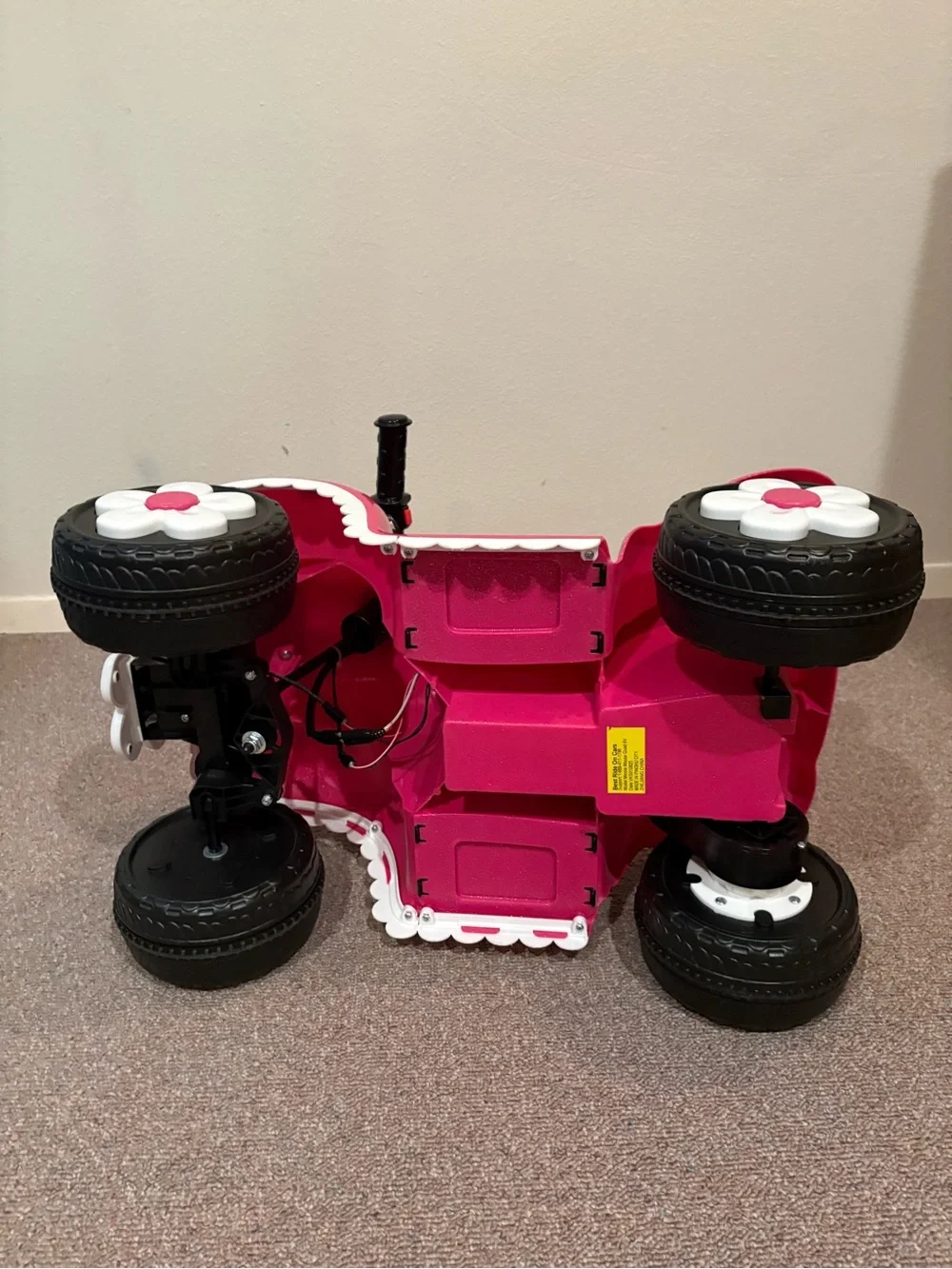 Disney Pink Polka Dot Minnie Ride-On Quad with White Accents 2-3 Years